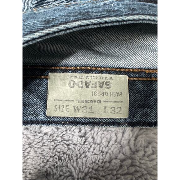 Men's Blue Straight Jeans - Picture 6 of 10